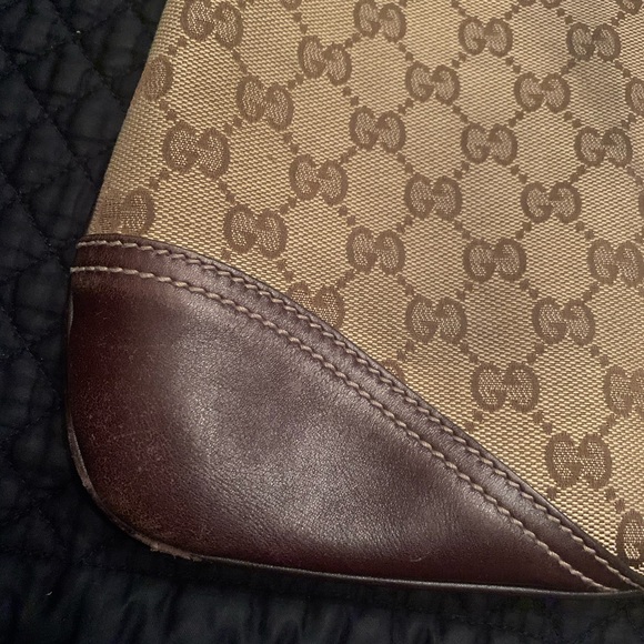 Authentic Gucci GG Monogram Brit Canvas Hobo Bag - Picture 3 of 12